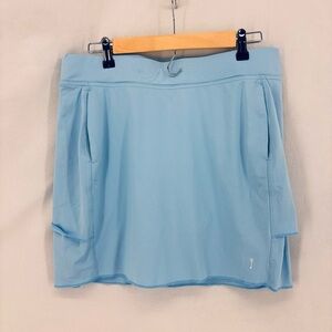Belyn Key Baby Blue Tiered Skort UPF 50 Sun Protection Tennis Golf medium